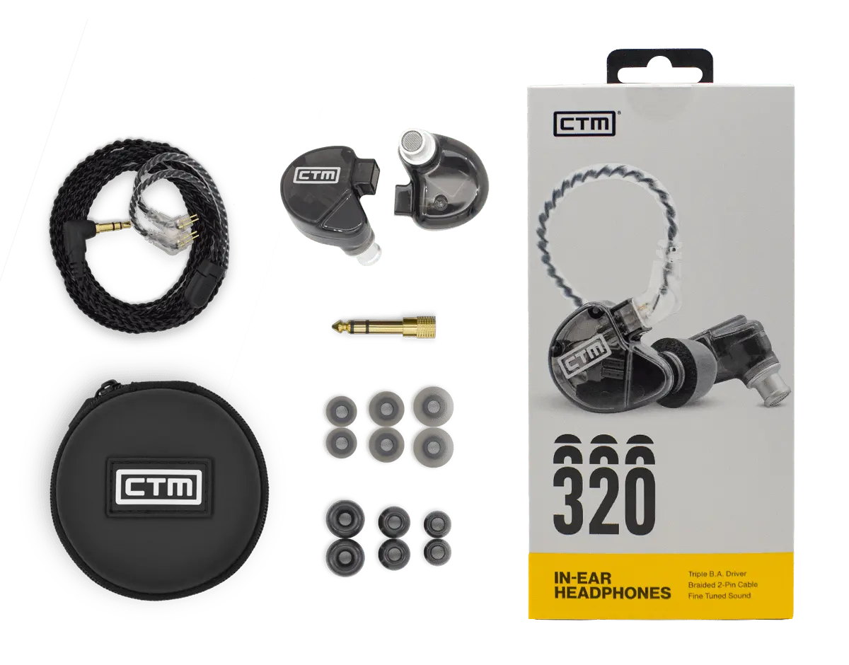 CE320 - Pro Isolating Triple Driver Wired Earphone by Clear Tune Monitors - Clear Tune Monitors