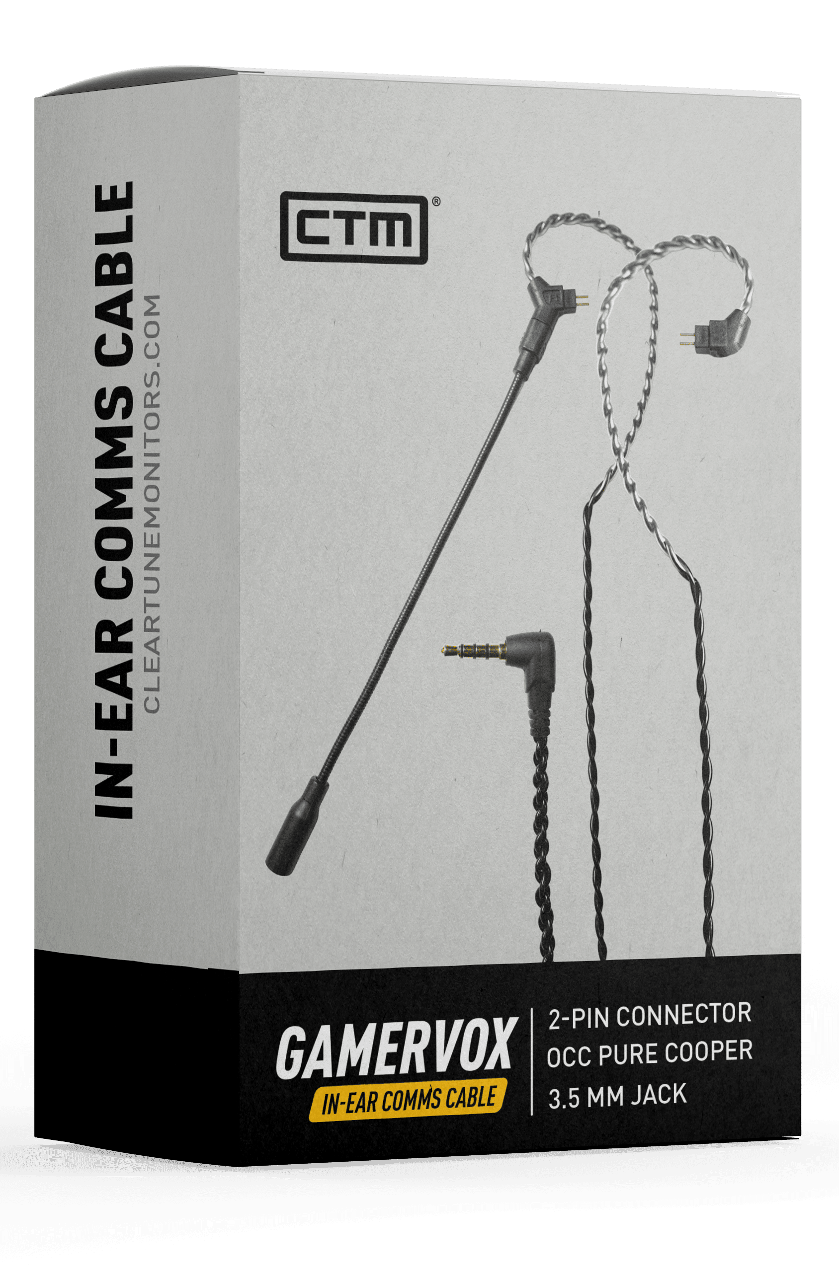 GAMERVOX™ Gaming Comms Cable - Clear Tune Monitors