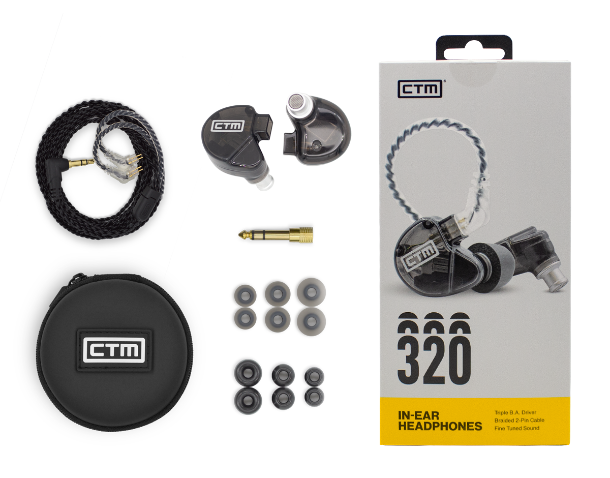 CE320 - Pro Isolating Triple Driver Wired Earphone by Clear Tune Monitors