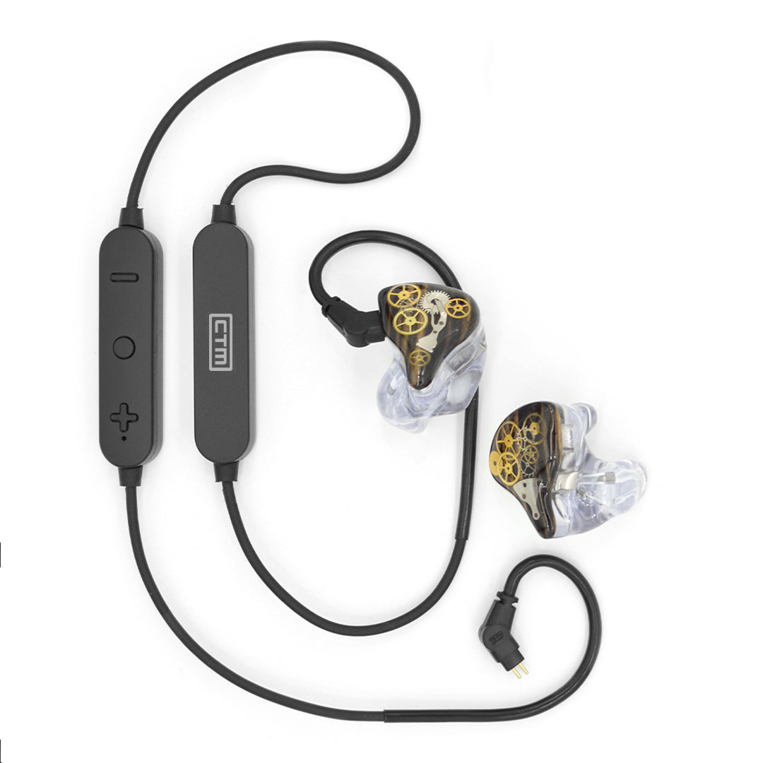 CTM In-Ears Smart Cable | Wireless Cable | 2-Pin 0.78mm | Bluetooth 5.0 | Mic | Inline Controls