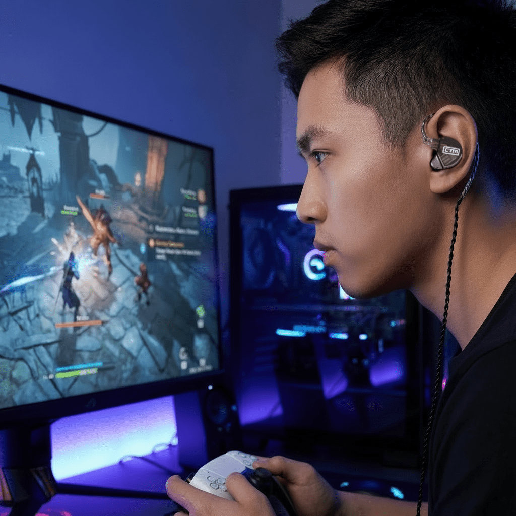 GAMERVOX™ Gaming Comms Cable - Clear Tune Monitors