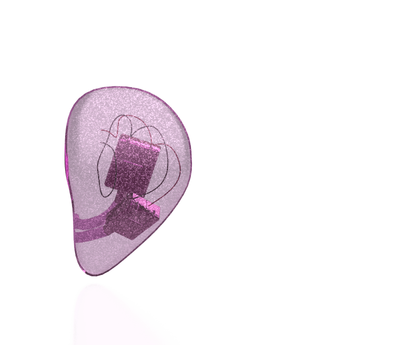 Translucent Purple Sparkled Faceplate