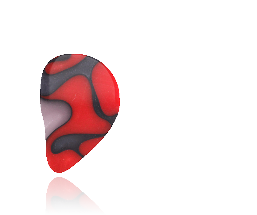 Deluxe Red-Dark Gray Faceplate