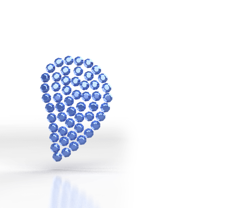 Blue Swarovski Crystals