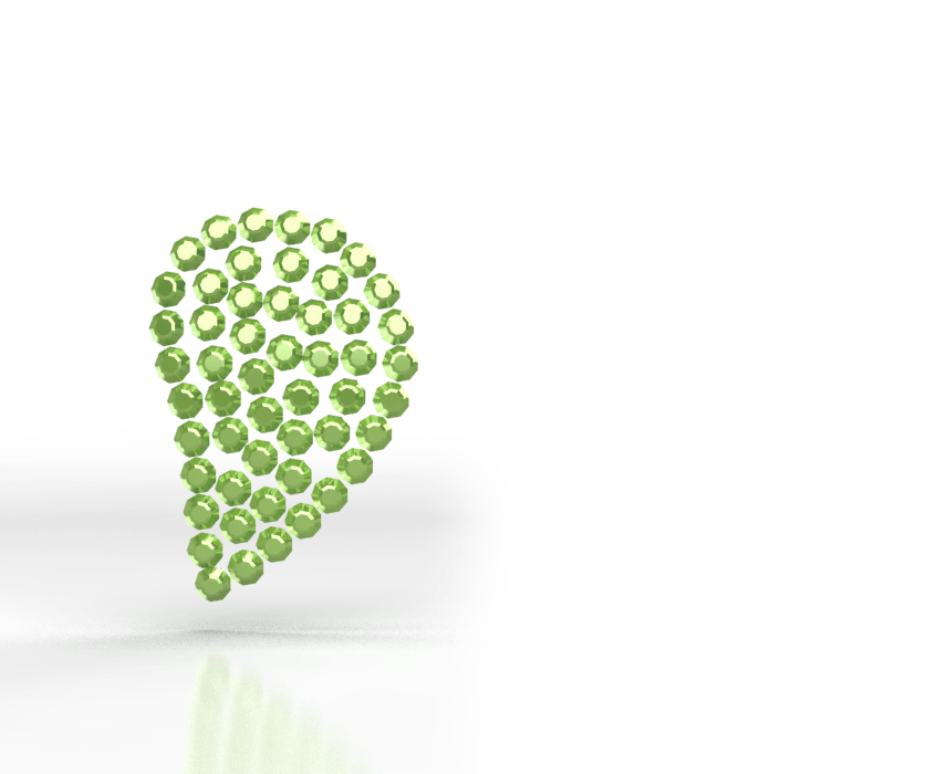 Green Swarovski Crystals
