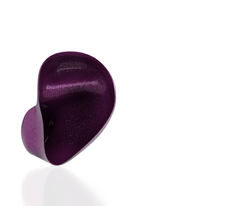Solid Purple Sparkled Shell
