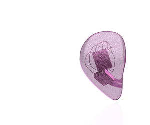 Translucent Purple Sparkled Faceplate