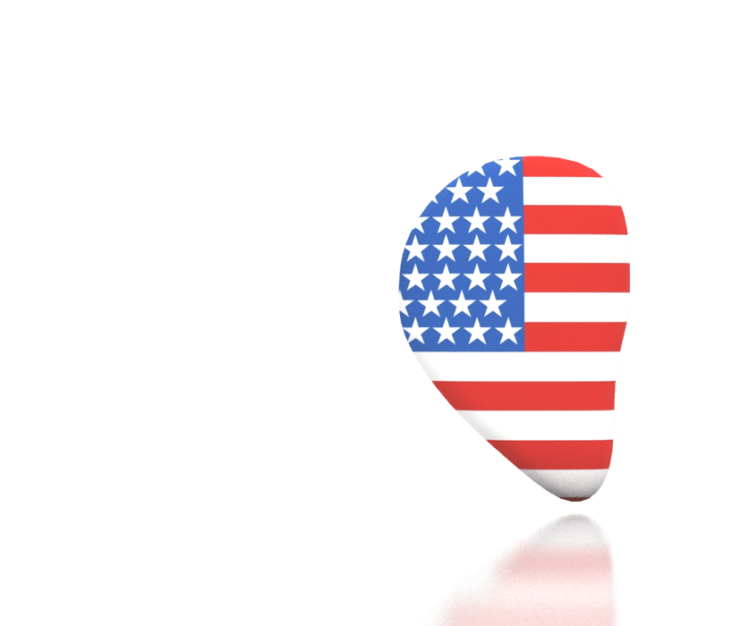 USA Flag Color Logo