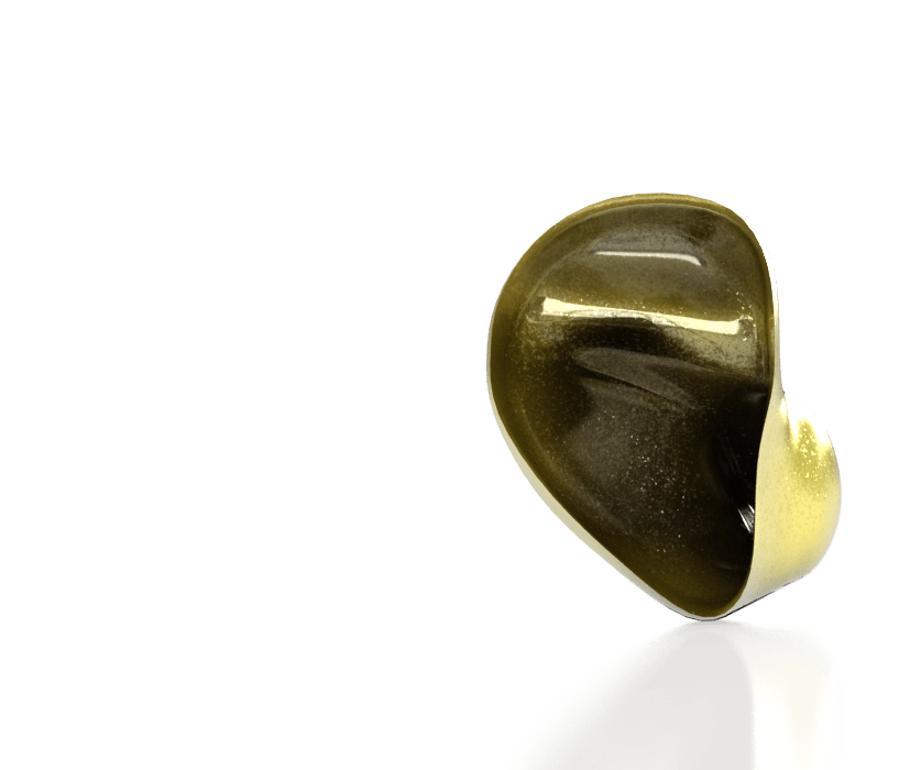 Solid Gold Sparkled Shell