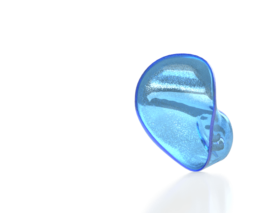 Translucent Ice Sparkled Shell