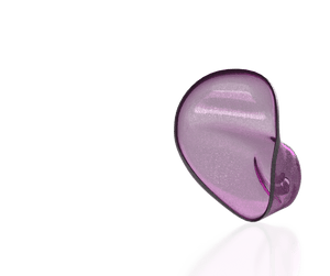 Translucent Purple Sparkled Shell