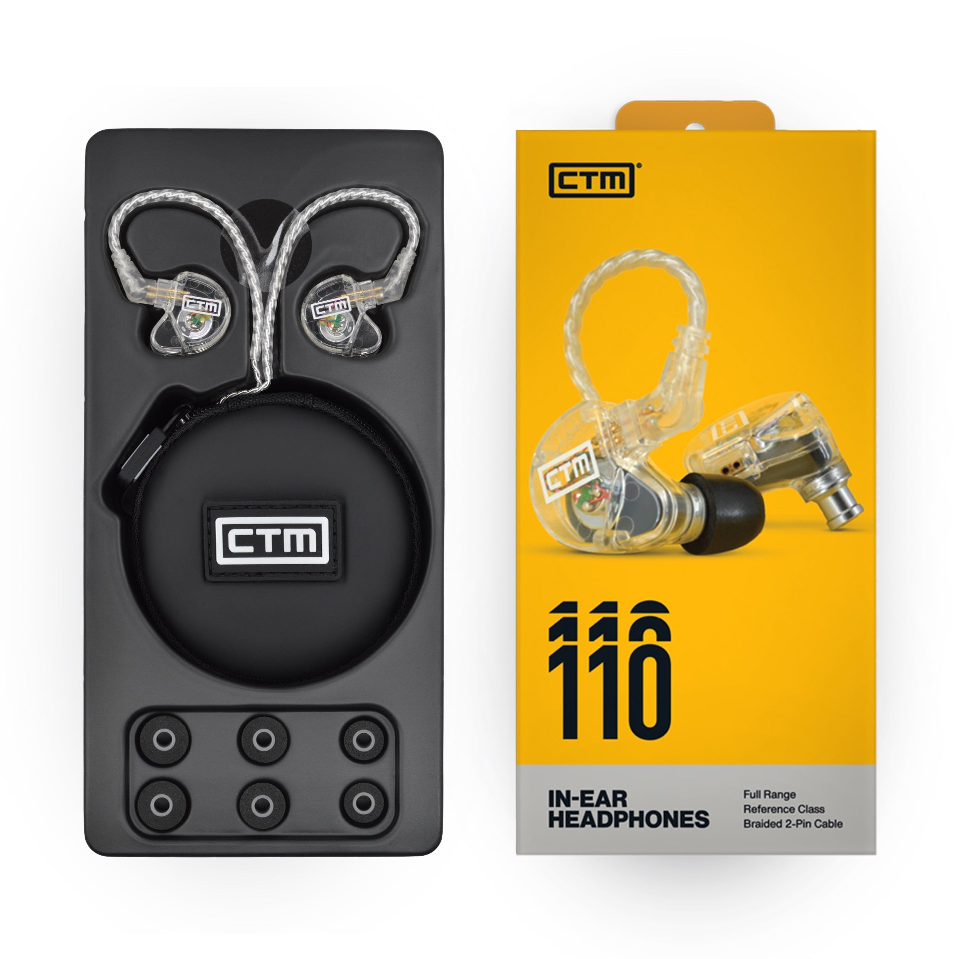 CE110 - Pro Isolating Single Driver Wired Earphones by Clear Tune Monitors - Clear Tune Monitors