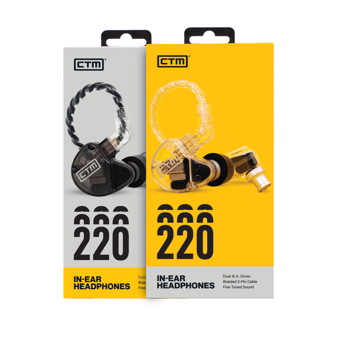 CE220 - Pro Isolating Dual Driver Wired Earphones by Clear Tune Monitors - Clear Tune Monitors