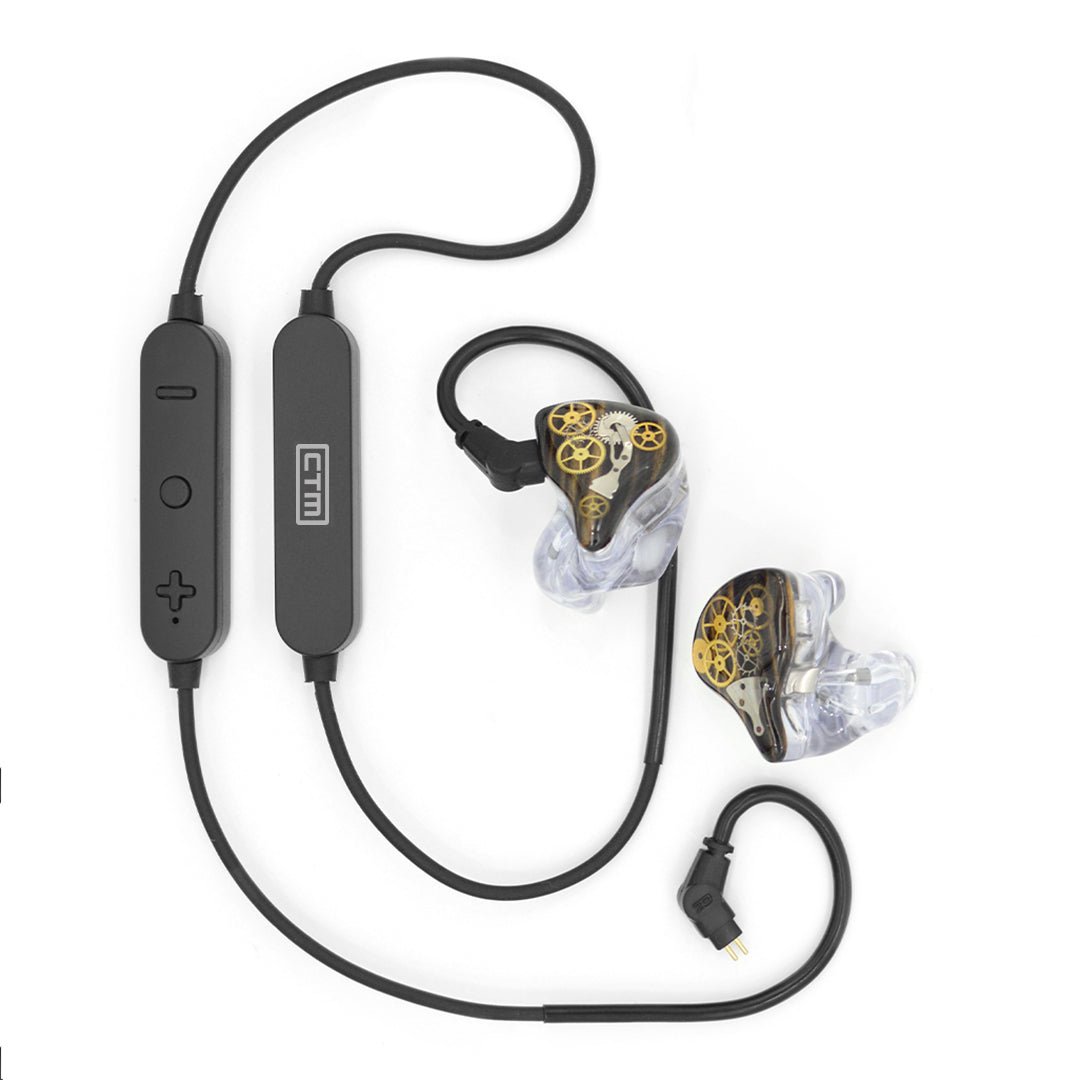 CTM In - Ears Smart Cable | Wireless Cable | 2 - Pin 0.78mm | Bluetooth 5.0 | Mic | Inline Controls - Clear Tune Monitors