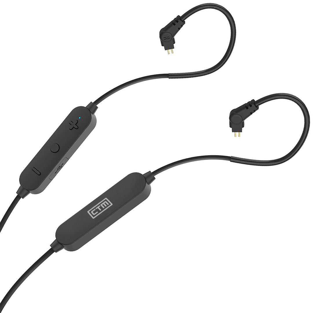 CTM In - Ears Smart Cable | Wireless Cable | 2 - Pin 0.78mm | Bluetooth 5.0 | Mic | Inline Controls - Clear Tune Monitors